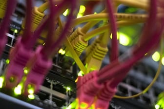 Daten und Netzwerkkabel an einem Internetserver: Hackerangriff neuer Dimension
