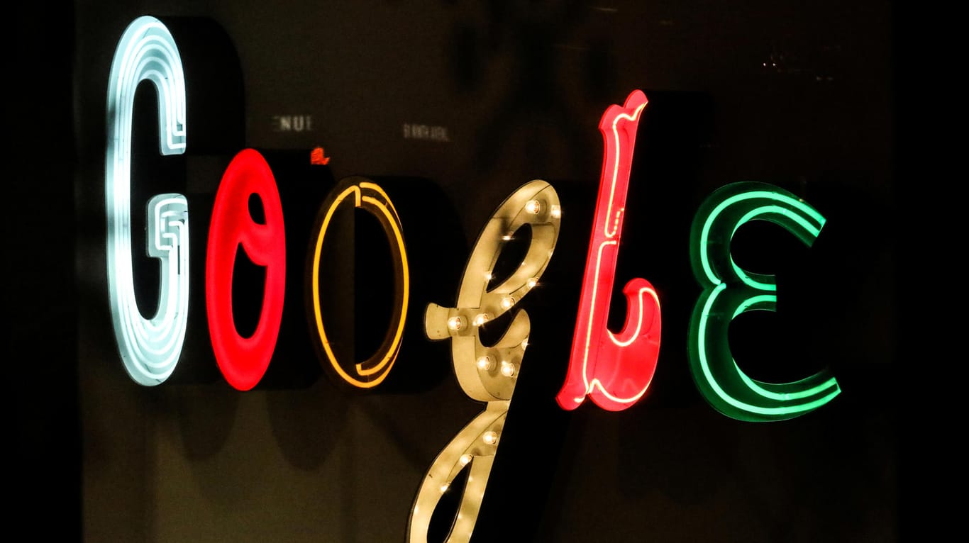 Ein Schriftzug von Google: Das Unternehmen betonte, dass es keine Gesetze gebrochen habe. (Archivbild)
