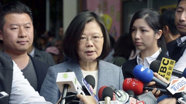 Tsai Ing-wen, Präsidentin von Taiwan, fordert mehr internationale Solidarität im Konflikt mit China. Tsai Ing-wen, Präsidentin von Taiwan, fordert mehr internationale Solidarität im Konflikt mit China.