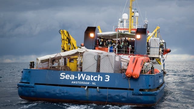 Die Sea-Watch 3 im Mittelmeer.