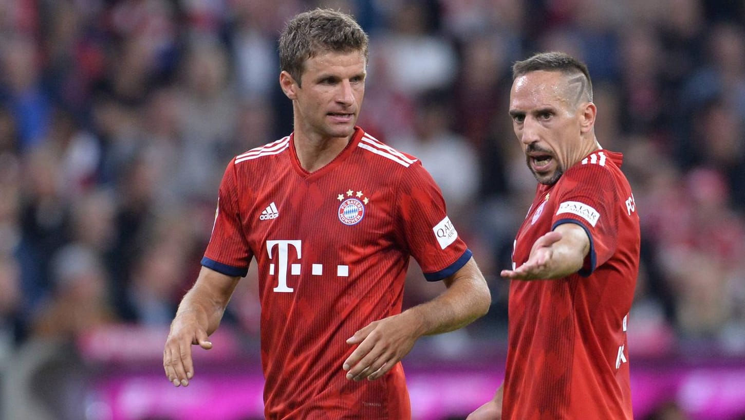 Nach Steak-Ausraster: Thomas Müller (l.) nimmt Franck Ribéry in Schutz.