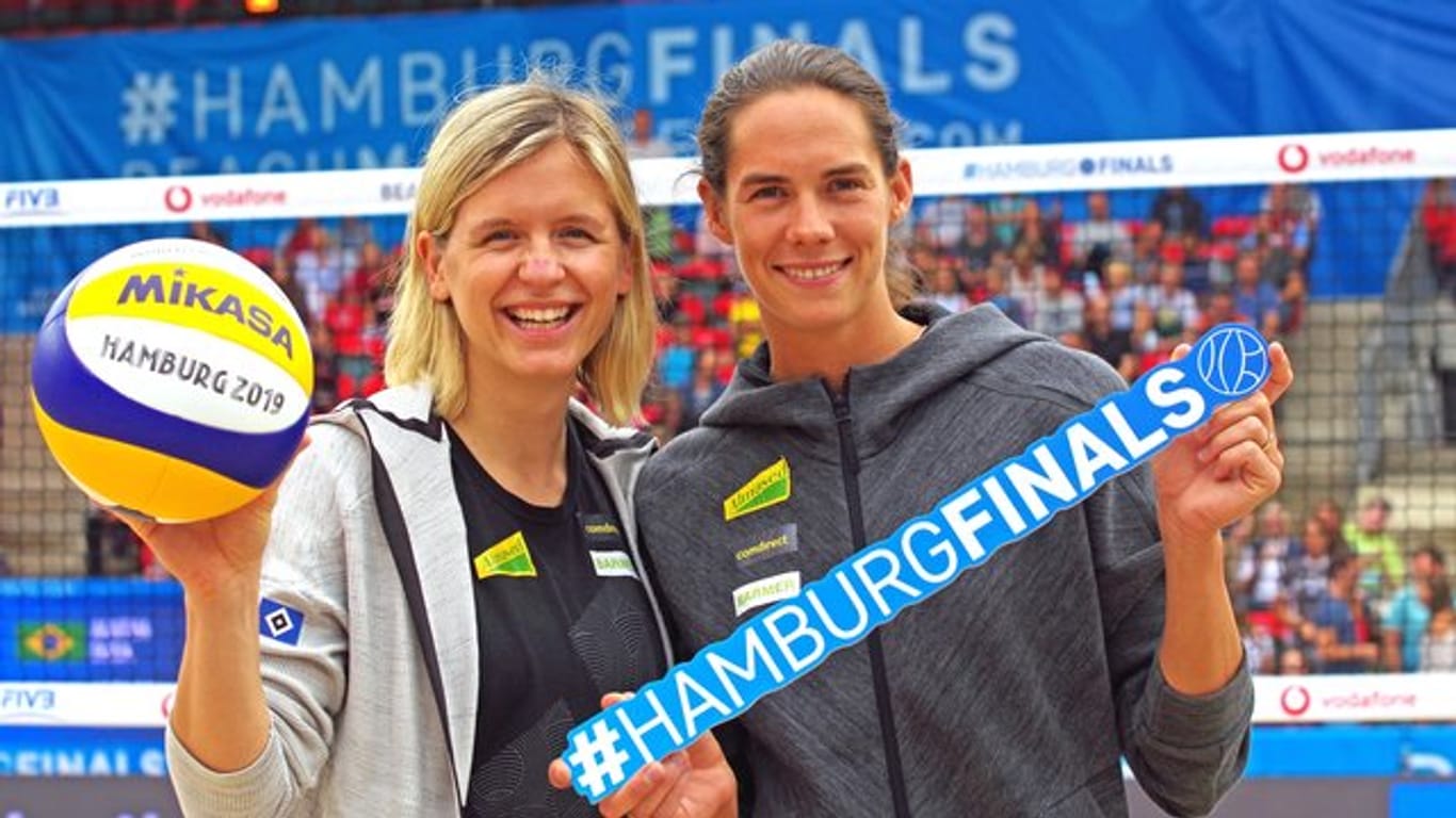 Holten 2016 Olympiagold: Laura Ludwig (l) und Kira Walkenhorst.