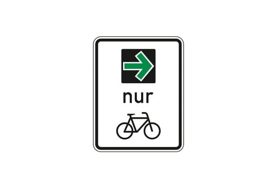 Pilotversuch: Der grüne Pfeil nur für Radfahrer könnte ab 2020 eingeführt werden.