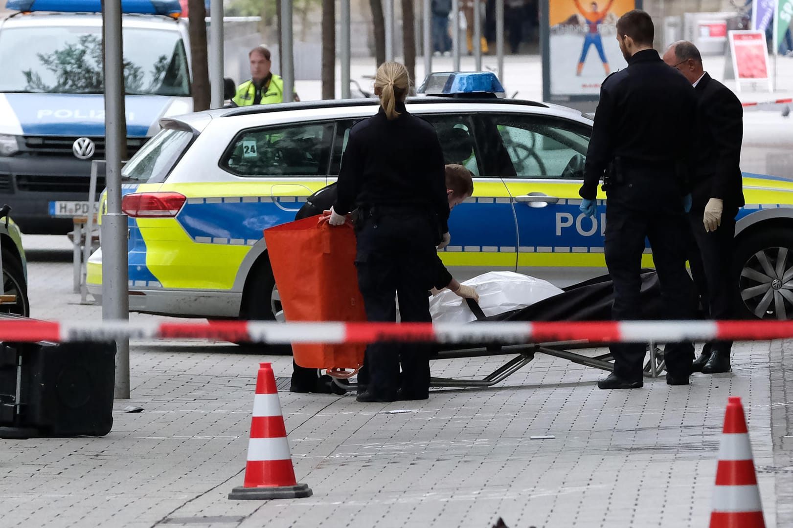 Der Unfallort in Hannover: Ein 18-Jähriger flüchtete vor der Polizei durch die Innenstadt.