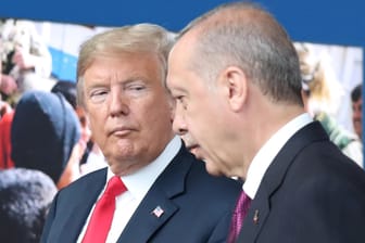 US-Präsident Donald Trump und der türkische Präsident Recep Erdogan: Erdogan will diese Woche den Nationalen Sicherheitsberater von US-Präsident Donald Trump, John Bolton, treffen.
