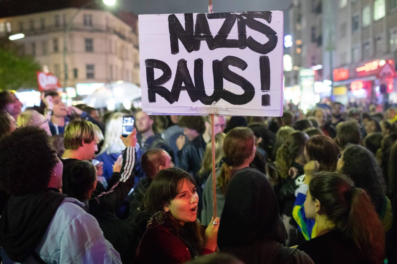 Demonstration in Berlin: Im August protestierten mehrere tausend Menschen gegen rechte Gewalt.