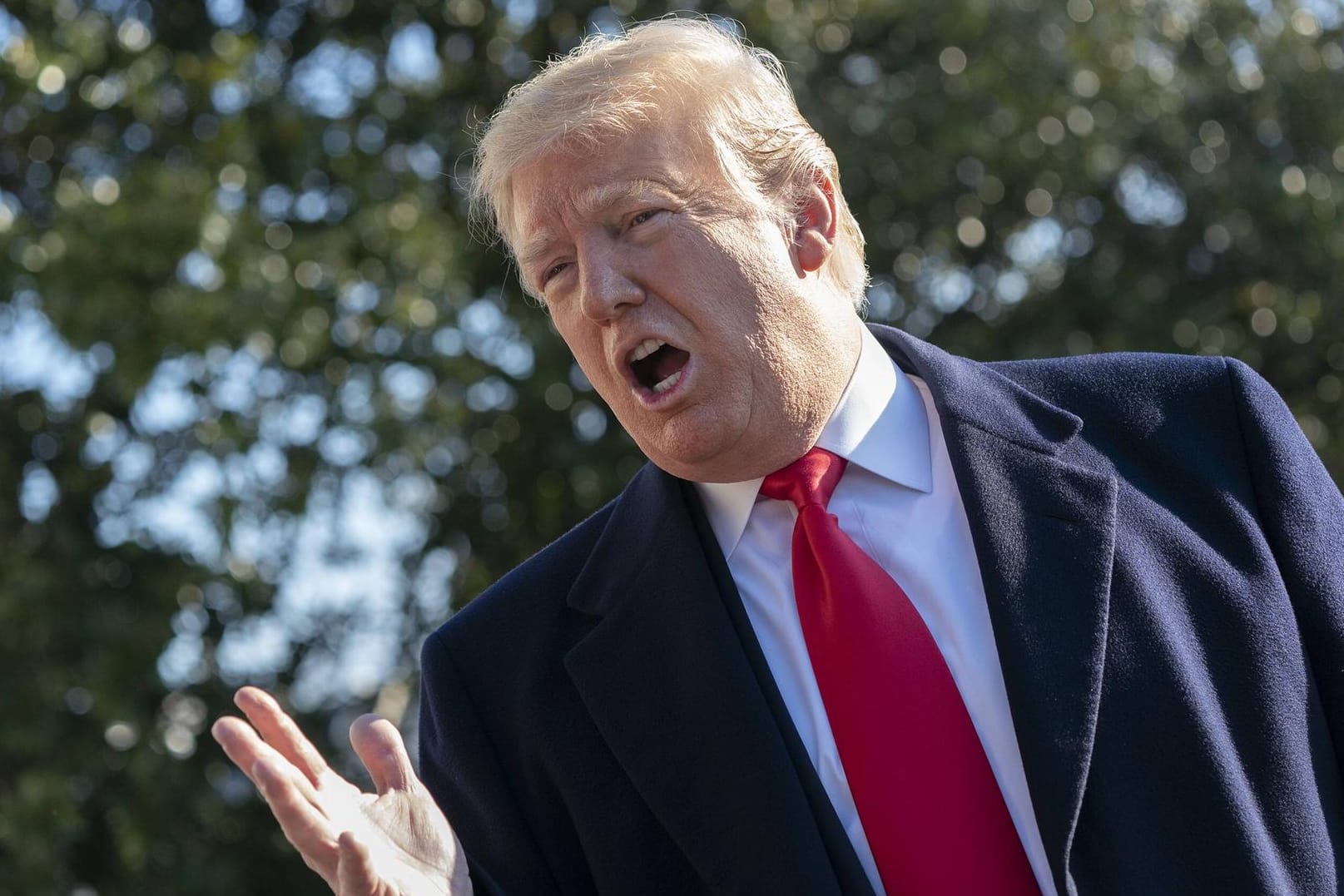 US-Präsident Donald Trump: Am Abend will er im Fernsehen über seine Mauer reden.
