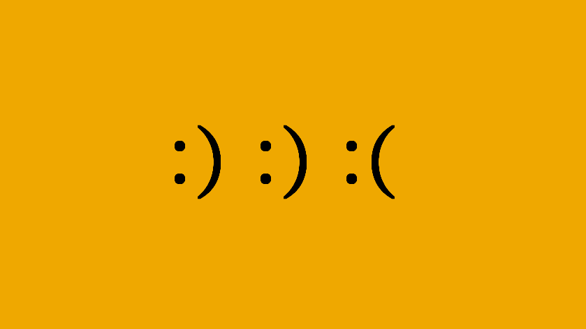 Der einfache "Ur-Smiley": Wer den Doppelpunkt nicht nur von Smileys kennt, sondern ihn auch in Texten verwendet, fragt sich häufig, ob man nach ihm groß oder klein schreibt.