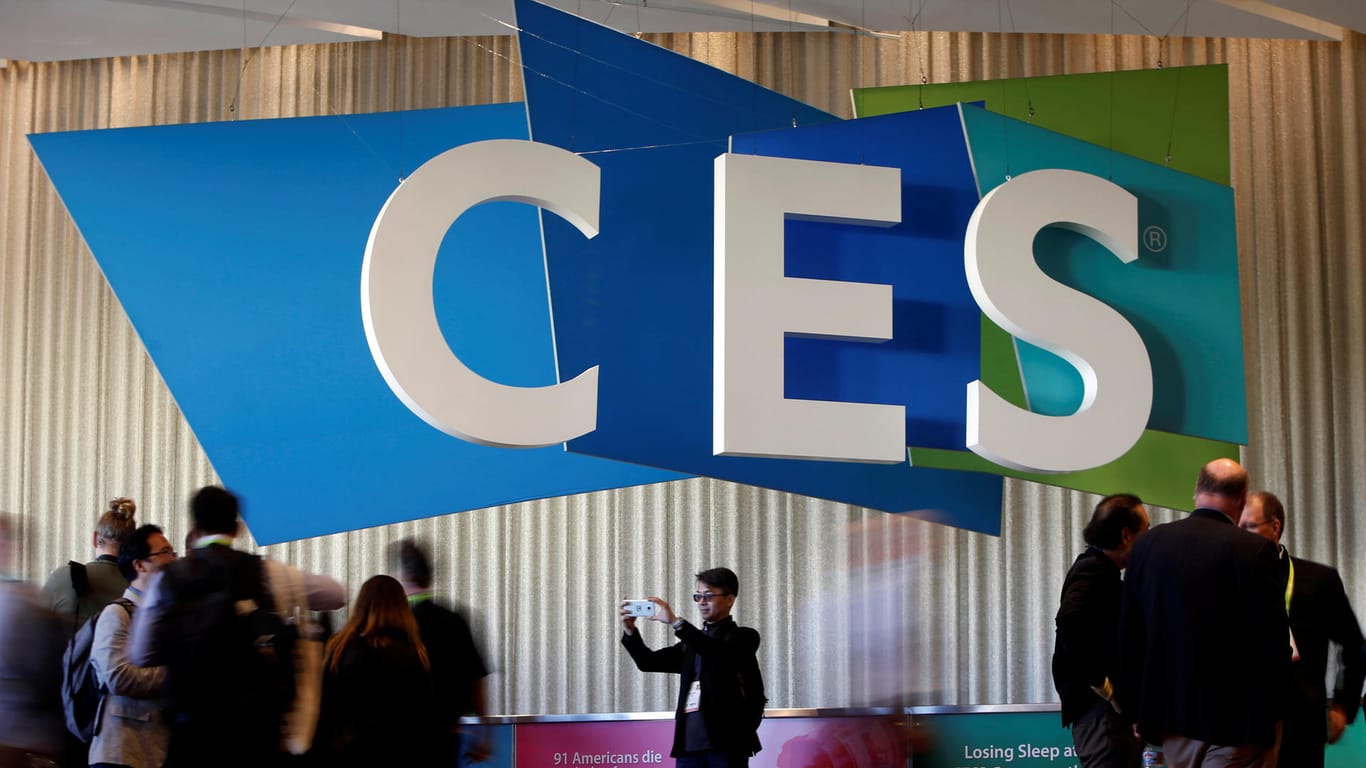 Das Logo der CES in Las Vegas: Auf der Elektronik-Messe präsentieren Hersteller die Technik der Zukunft.