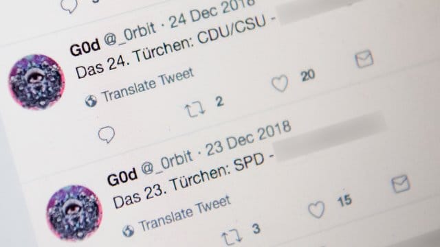 Von diesem inzwischen stillgelegten Twitter-Profil wurde auf die gestohlenen Daten von Politikern verlinkt.