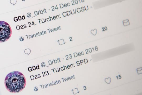 Von diesem inzwischen stillgelegten Twitter-Profil wurde auf die gestohlenen Daten von Politikern verlinkt.