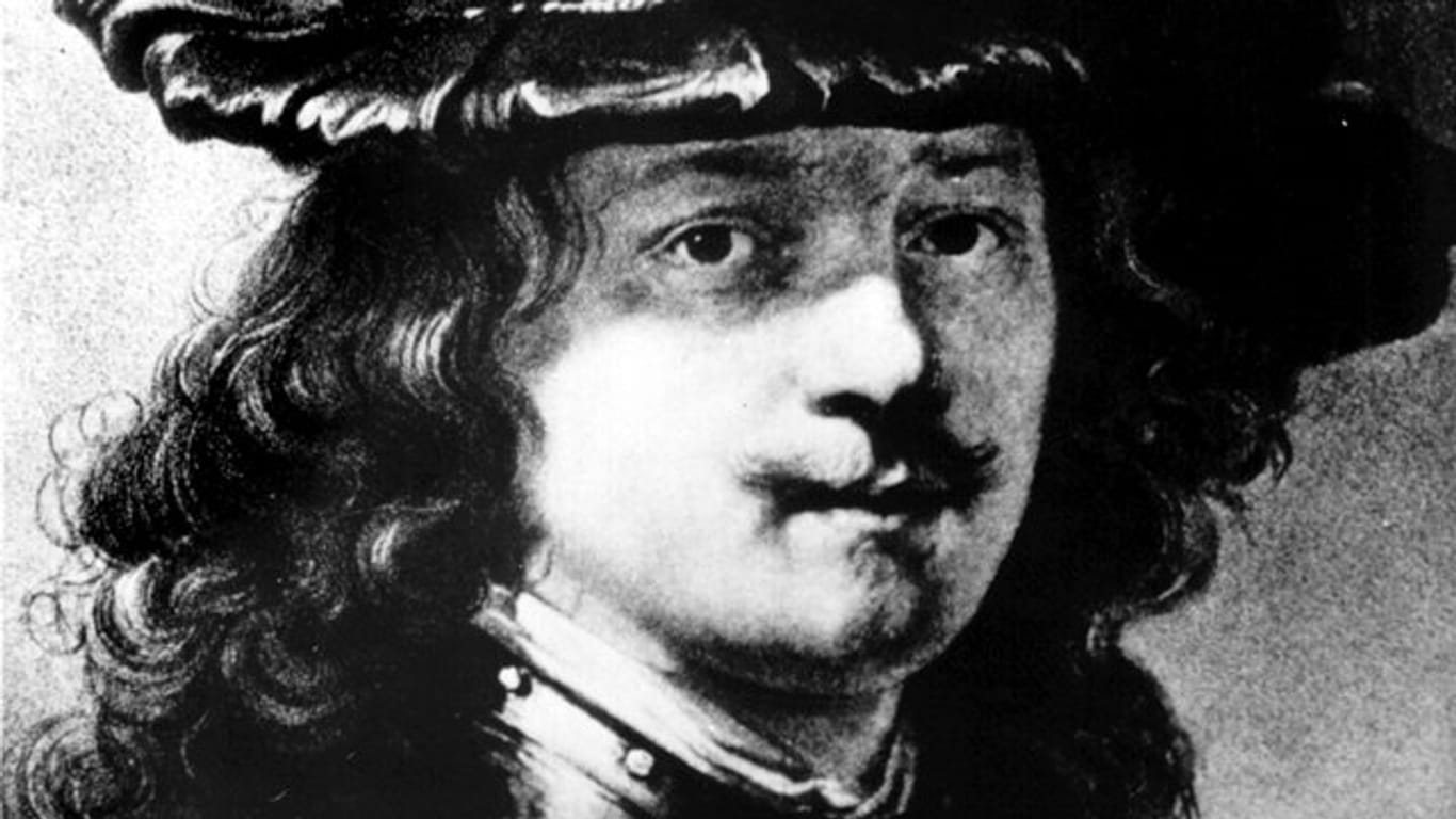 Selbstporträt des niederländischen Malers, Zeichners und Radierers Rembrandt Harmensz van Rijn (undatierte Aufnahme).