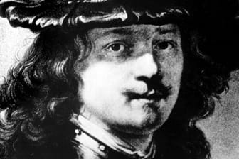 Selbstporträt des niederländischen Malers, Zeichners und Radierers Rembrandt Harmensz van Rijn (undatierte Aufnahme).