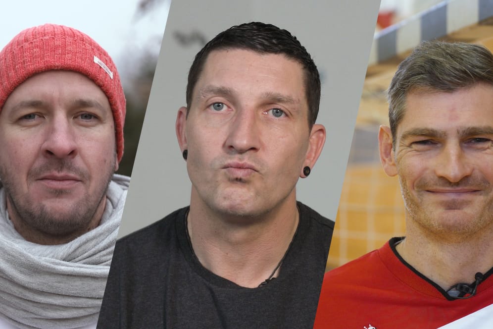 Pascal Hens (l.), Stefan Kretzschmar (m.) und Henning Fritz: Drei Legenden des Handball-Sports.