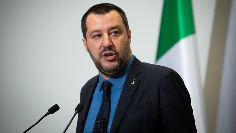 Matteo Salvini: Der italienische Innenminister droht, keine Flüchtlinge mehr aufzunehmen.
