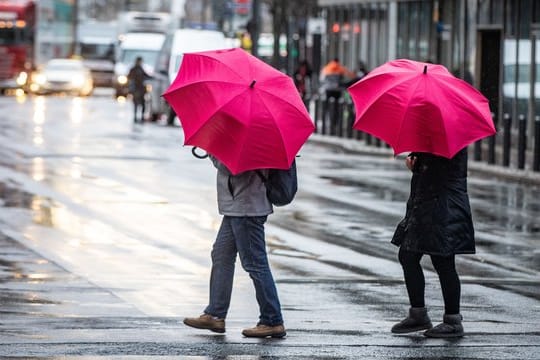 Wind und Regen in Frankfurt/Main