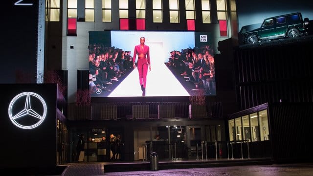 Blick auf das E-Werk während der Berlin Fashion Week (2018).