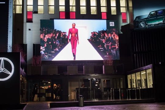 Blick auf das E-Werk während der Berlin Fashion Week (2018).