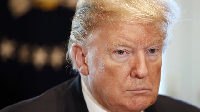 US-Präsident Donald Trump am Freitag während einer Diskussionsrunde im Weißen Haus. US-Präsident Donald Trump am Freitag während einer Diskussionsrunde im Weißen Haus.