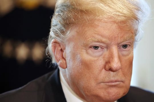 US-Präsident Donald Trump am Freitag während einer Diskussionsrunde im Weißen Haus.