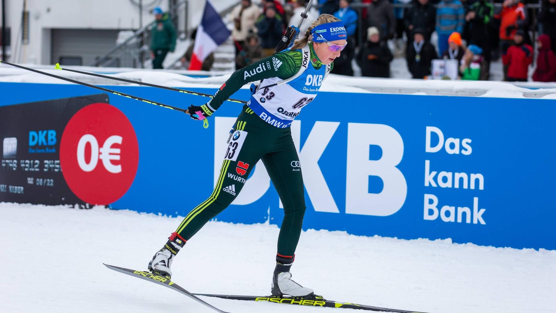 Als Sechste beste Deutsche: Franziska Preuß zeigte in der Verfolgung in Oberhof eine starke Leistung.