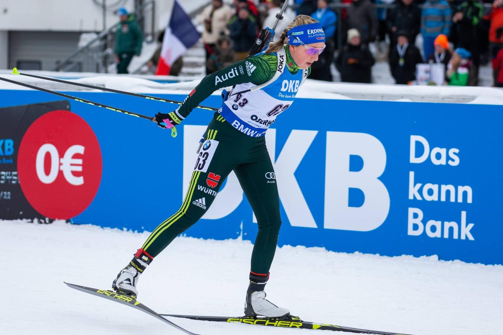 Als Sechste beste Deutsche: Franziska Preuß zeigte in der Verfolgung in Oberhof eine starke Leistung.