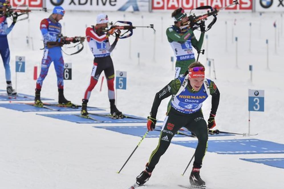 Benedikt Doll geht heute in Oberhof mit der Biathlon-Staffel der Männer an den Start.