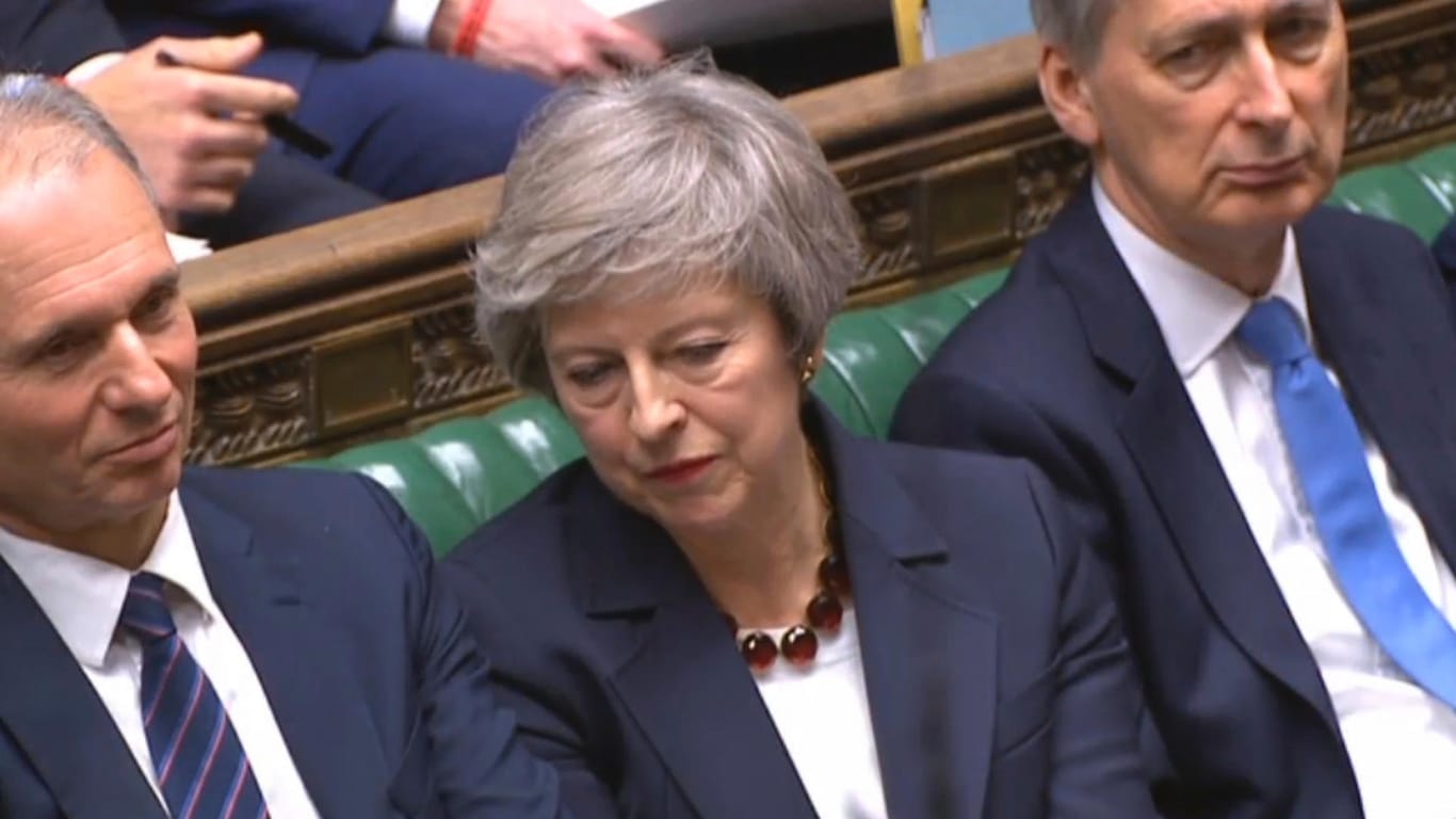 Theresa May im britischen Unterhaus: Am Dienstag will die britische Premierministerin über ihren Brexit-Deal abstimmen lassen.