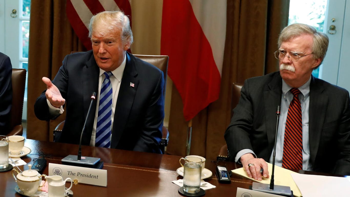 Donald Trump und sein Sicherheitsberater John Bolton: Das Weiße Haus ließ laut dem Bericht Optionen für einen Angriff auf den Iran einholen.