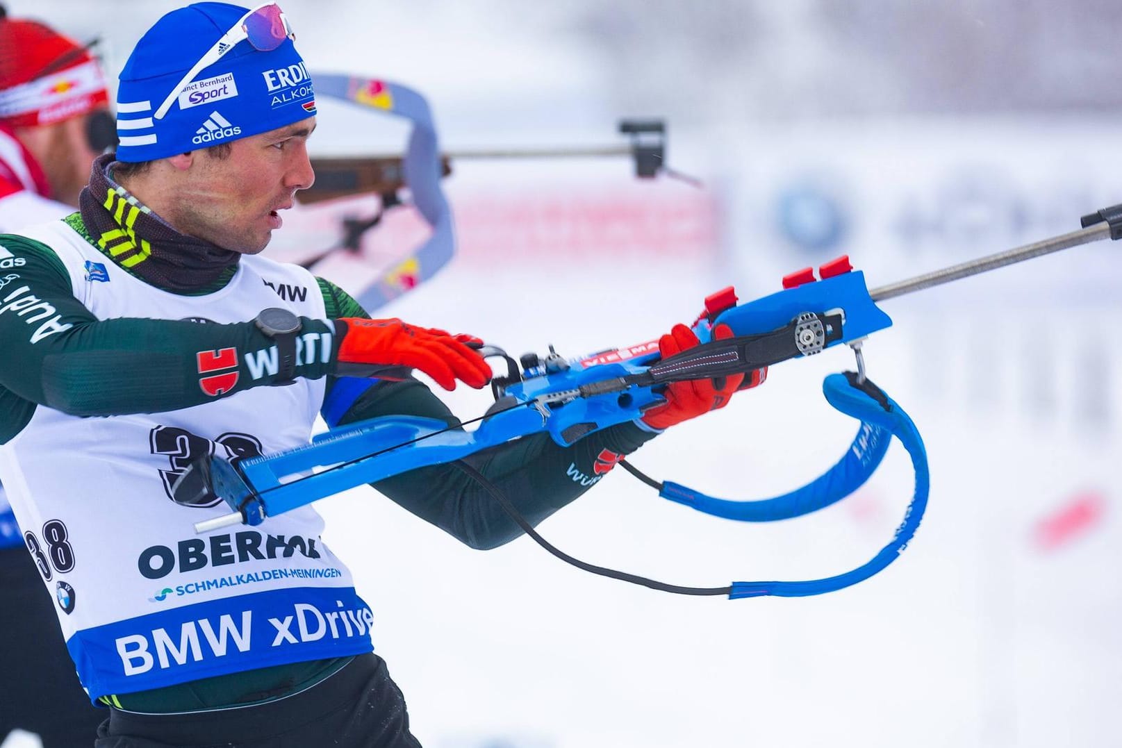 Aktuell im Formtief: Simon Schempp am Schießstand.