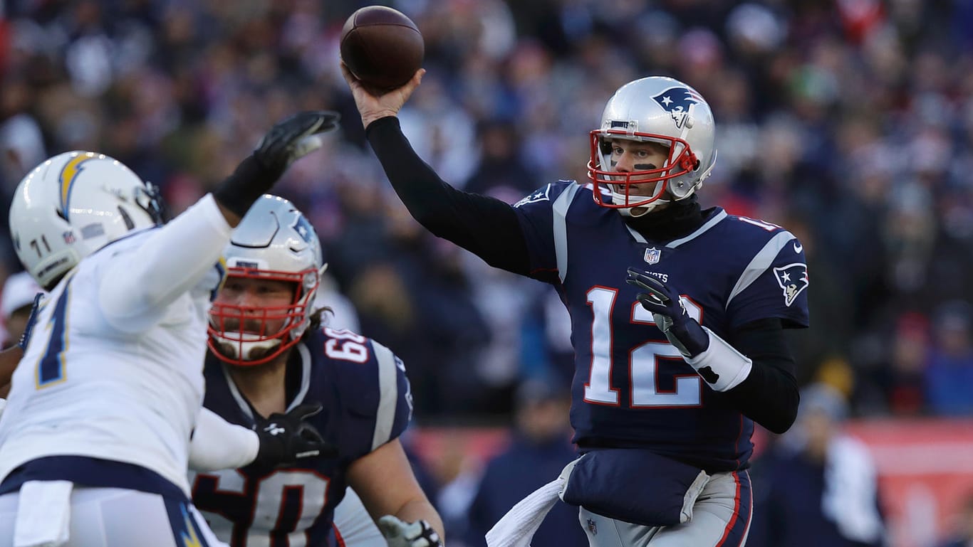 Starke Vorstellung: Patriots-Quarterback Tom Brady im Spiel gegen die Chargers.
