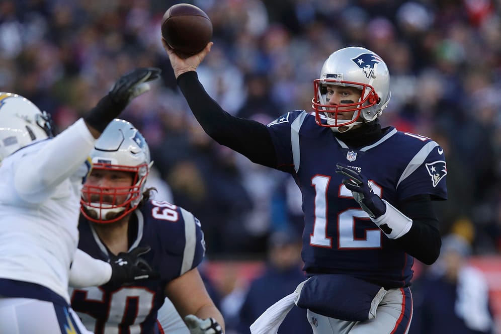 Starke Vorstellung: Patriots-Quarterback Tom Brady im Spiel gegen die Chargers.