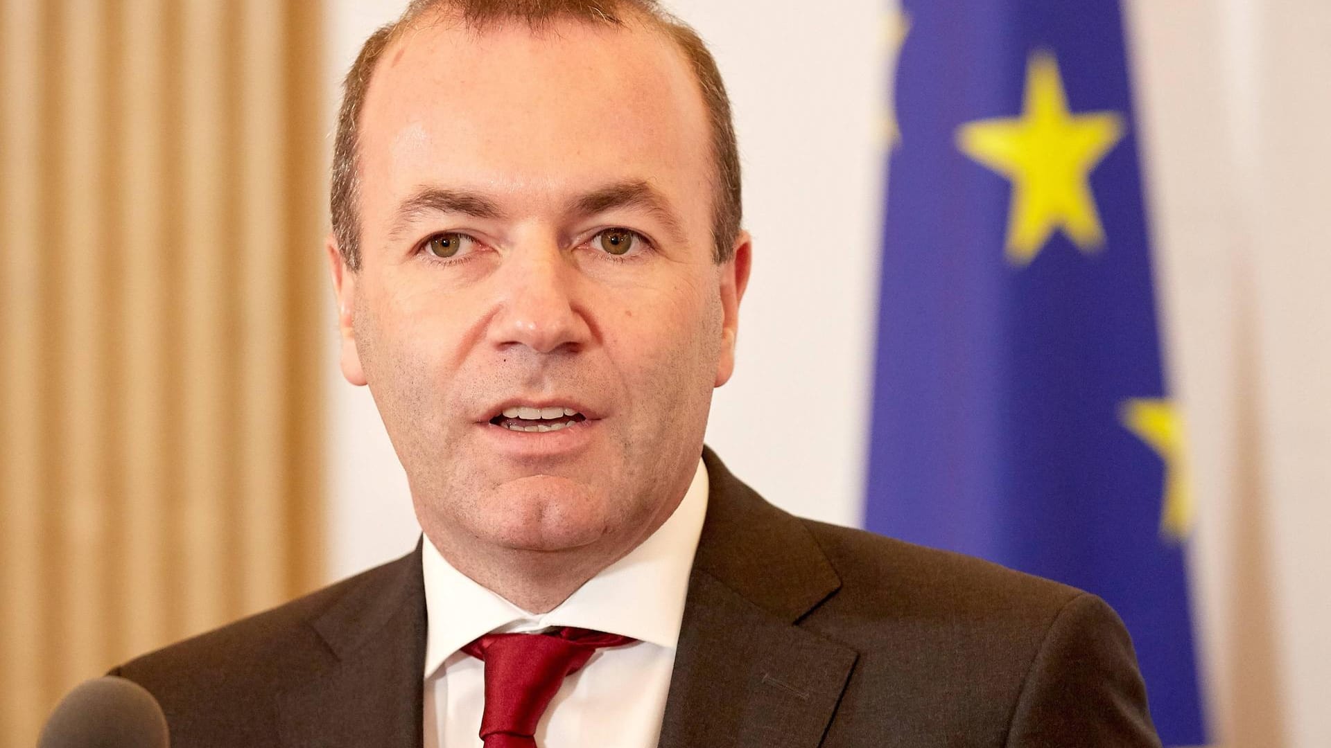 Manfred Weber: EVP-Spitzenkandidat Weber warnt vor einem Erstarken der AfD in Europa.