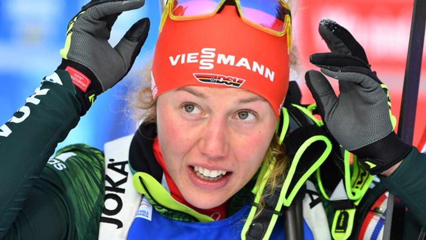 Laura Dahlmeier wird zum deutschen Biathlon-Team in Ruhpolding gehören.