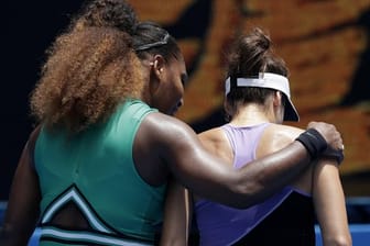 War gegen Serena Williams (l) chancenlos: Tatjana Maria.