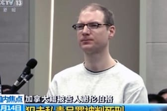 Der Kanadier Robert Lloyd Schellenberg in einem chinesischen Gericht: Wegen Drogenschmuggels ist der 36-Jährige zum Tode verurteilt worden.