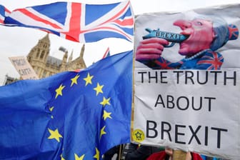 Eine Anti-Brexit-Demonstration in London: Die britische Gesellschaft ist bezüglich des EU-Ausstieges Großbritanniens gespalten.