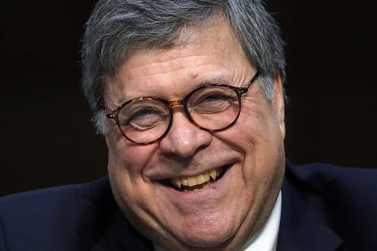William Barr, Kandidat von US-Präsident Trump für das Amt des Justizministers, vor dem Senatsausschuss.