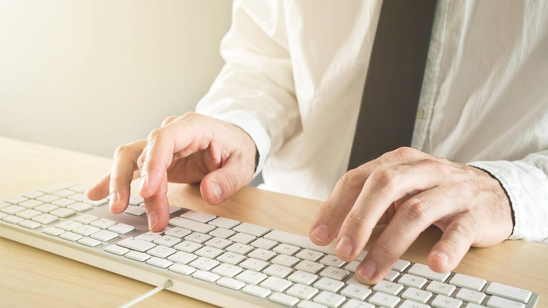 Tastaturnutzung: Das Keyboard begleitet uns durch den Büroalltag.