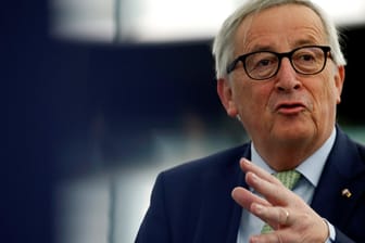 Kommissionschef Jean-Claude Juncker gestern in Straßburg.