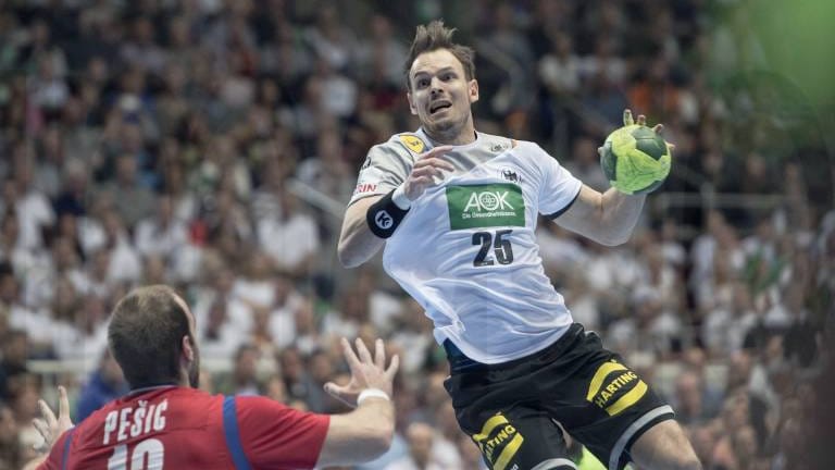 Europameister Kai Häfner stieß am Mittwoch zur deutschen Handball-Nationalmannschaft.