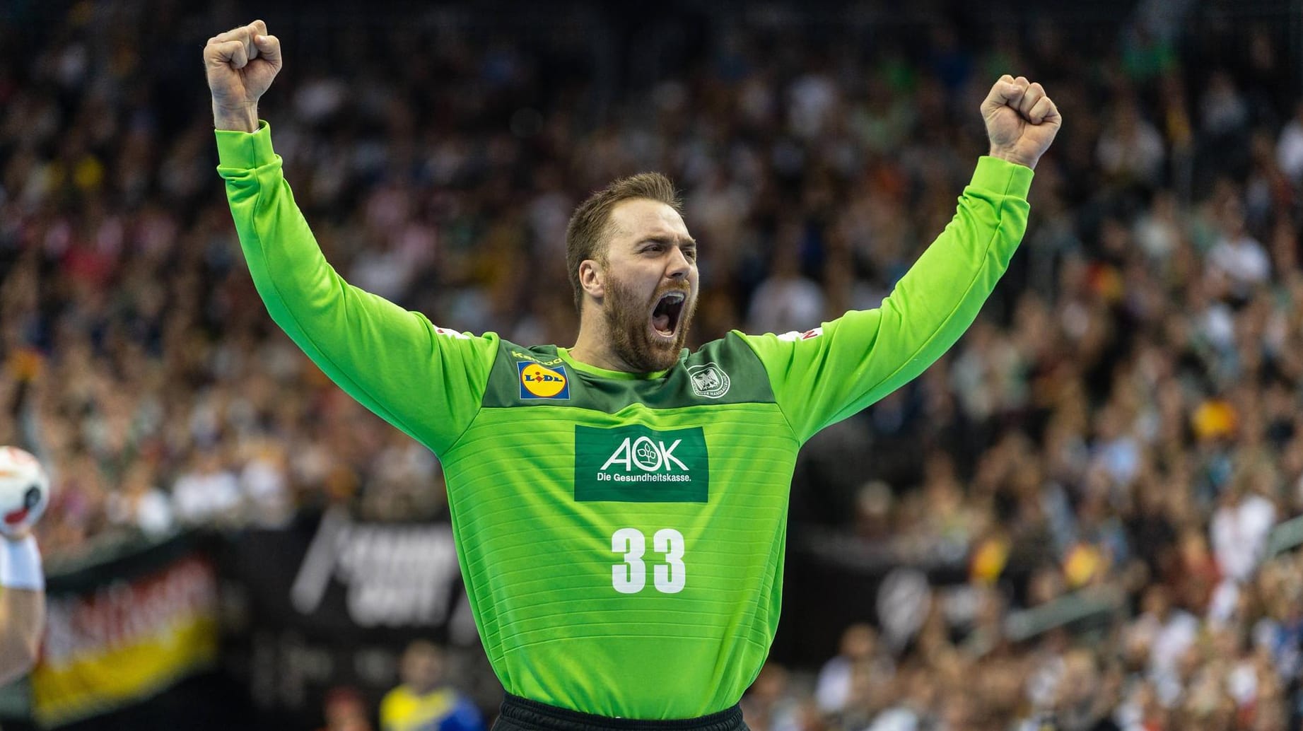 Andreas Wolff ballt die Fäuste: Die deutschen Handballer können die Gruppe A theoretisch noch als Erster abschließen.