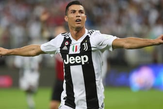 Jubel bei Cristiano Ronaldo: Dank seines Treffers holt Juventus Turin den italienischen Supercup.