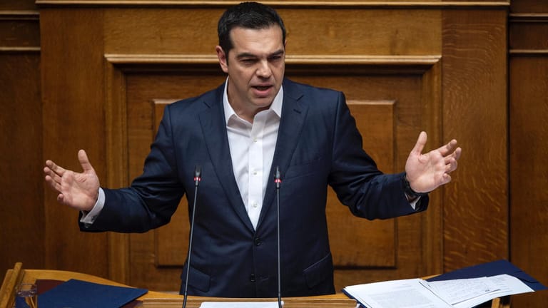 Alexis Tsipras: Der griechische Ministerpräsident hat eine Vertrauensabstimmung überstanden.