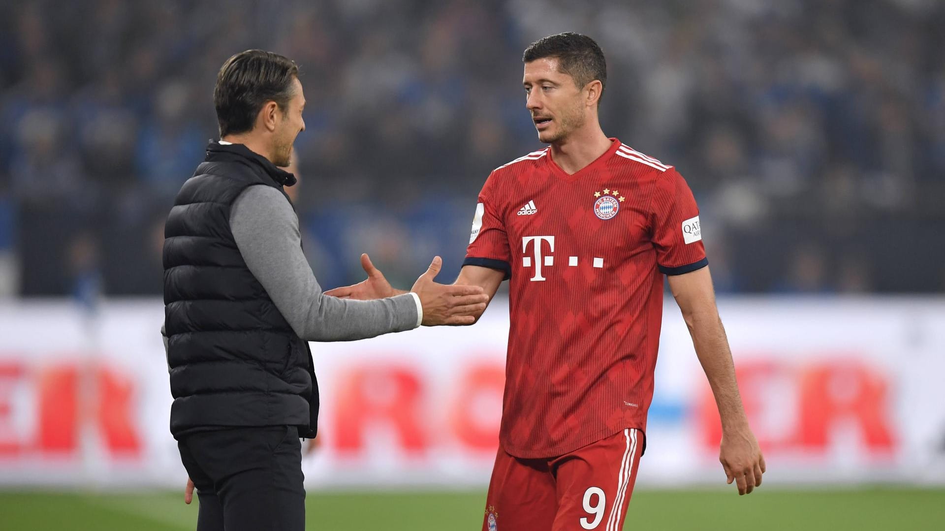 Arbeiten seit dieser Saison zusammen: Bayern-Trainer Niko Kovac (l.) und Torjäger Robert Lewandowski.