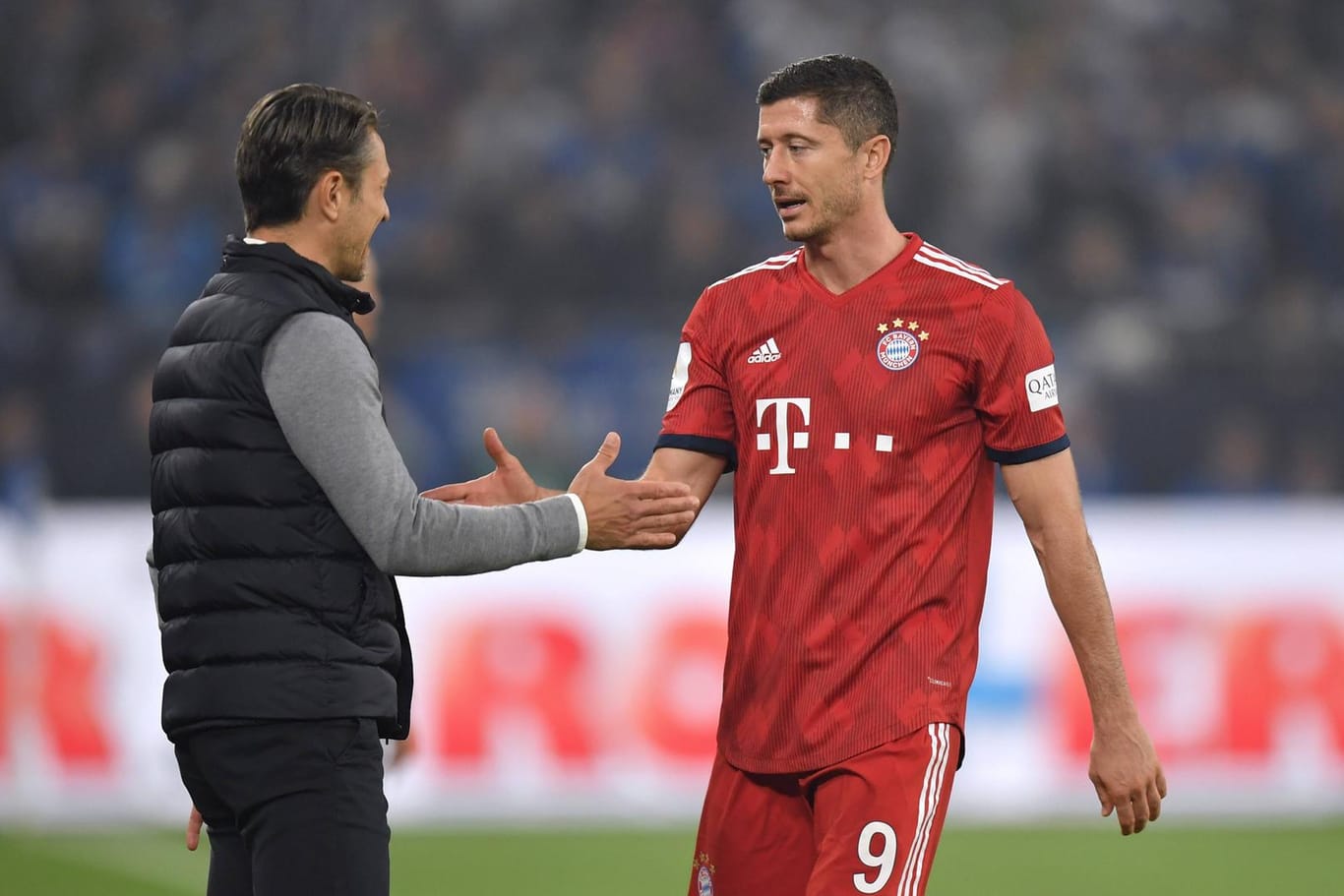 Arbeiten seit dieser Saison zusammen: Bayern-Trainer Niko Kovac (l.) und Torjäger Robert Lewandowski.