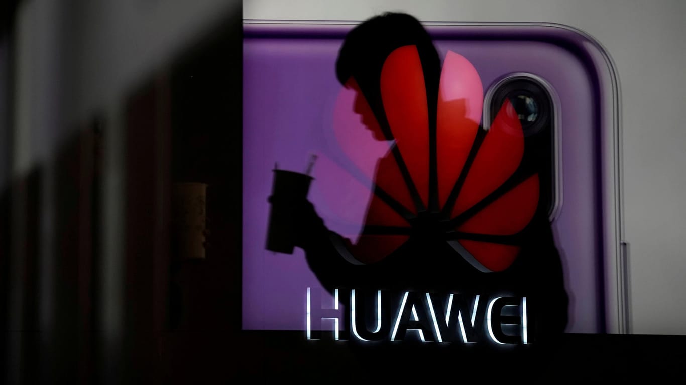 Das Huawei-Logo: Die US-Regierung beschuldigt den Konzern, für China zu spionieren.