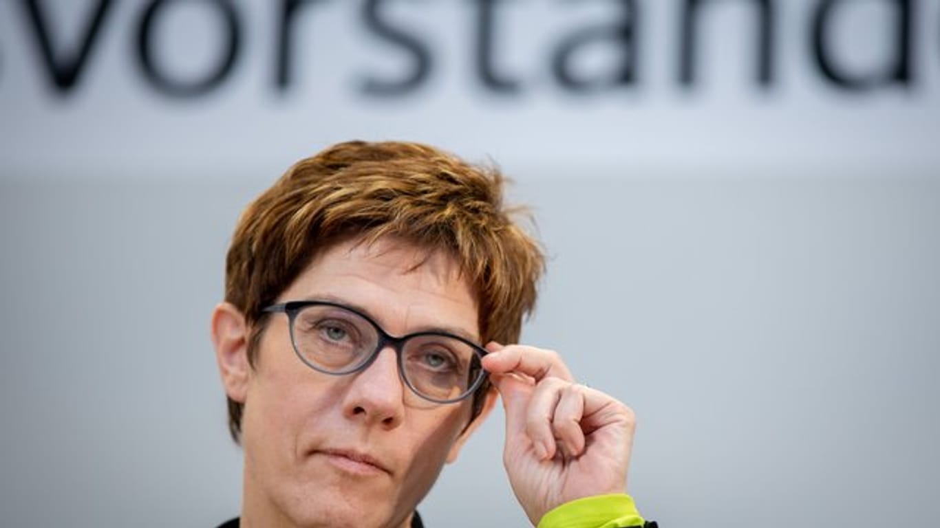 Annegret Kramp-Karrenbauer hatte im Dezember Angela Merkel als Vorsitzende der CDU abgelöst.