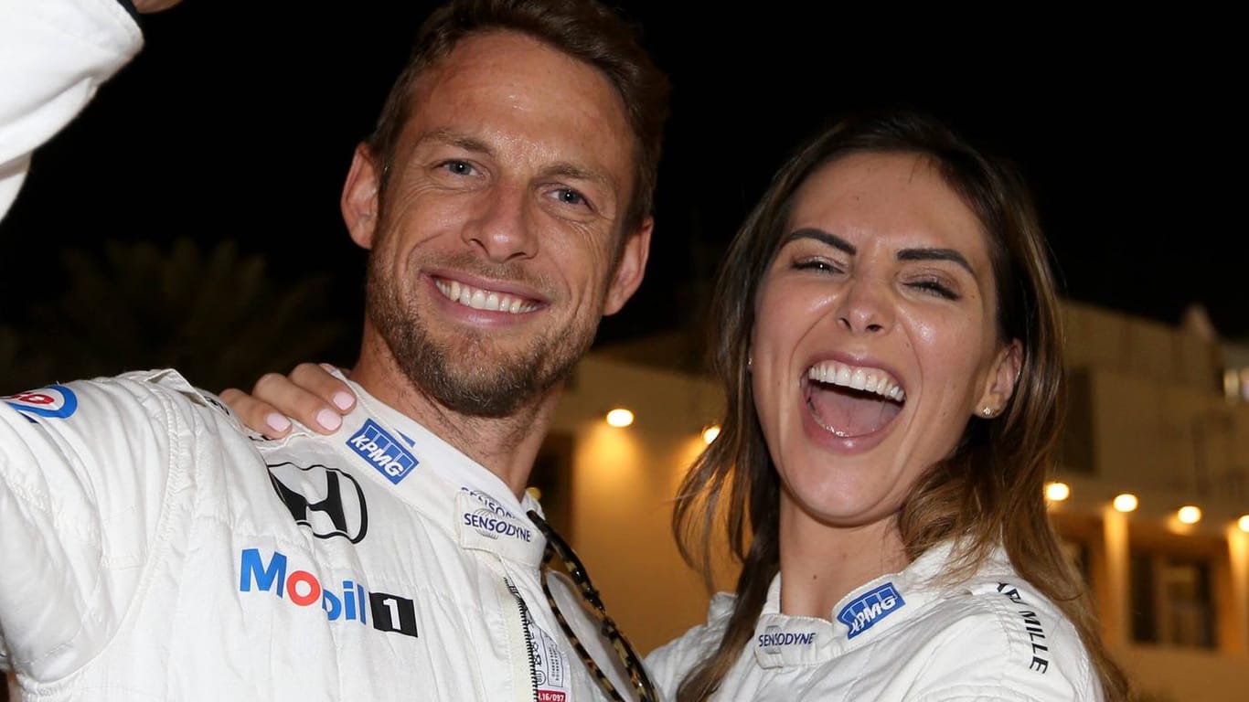 Freude bei Jenson Button und Brittny Ward: Das Paar erwartet Nachwuchs.