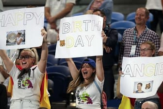 Kerber-Fans sendeten Glückwünsche an die Wimbledonsiegerin.